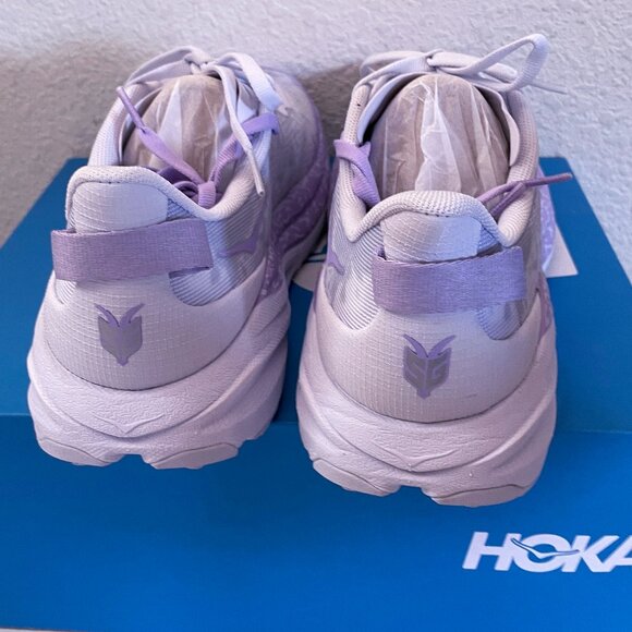 NEW HOKA Womens Speedgoat 6 Shoes Starlight Glow / Aster Flower NIB 11 Sneaker - Picture 4 of 14